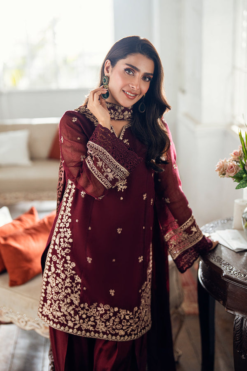 Azure 3Piece Embroidered Summer Lawn Collection