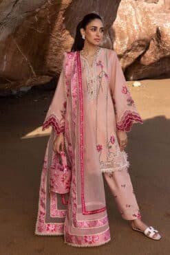 Crimson 3pcs Unstitched Embroidered Lawn Suit