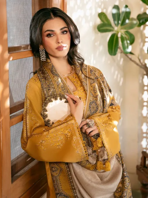 mehr_6 Izel 3Piece Embroidered Summer Lawn Collection 2026 IL-4408