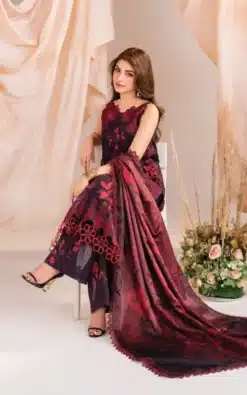 Zainab Chottani 3Piece Embroidered Linen Collection 2026 ZC-713 2 10 1