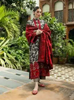 Zainab Chottani 3Piece Embroidered Linen Collection 2026 ZC-701