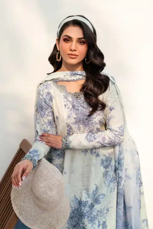 3 Iznik 3Piece Embroidered Winter Linen Collection 2025 IZ-716