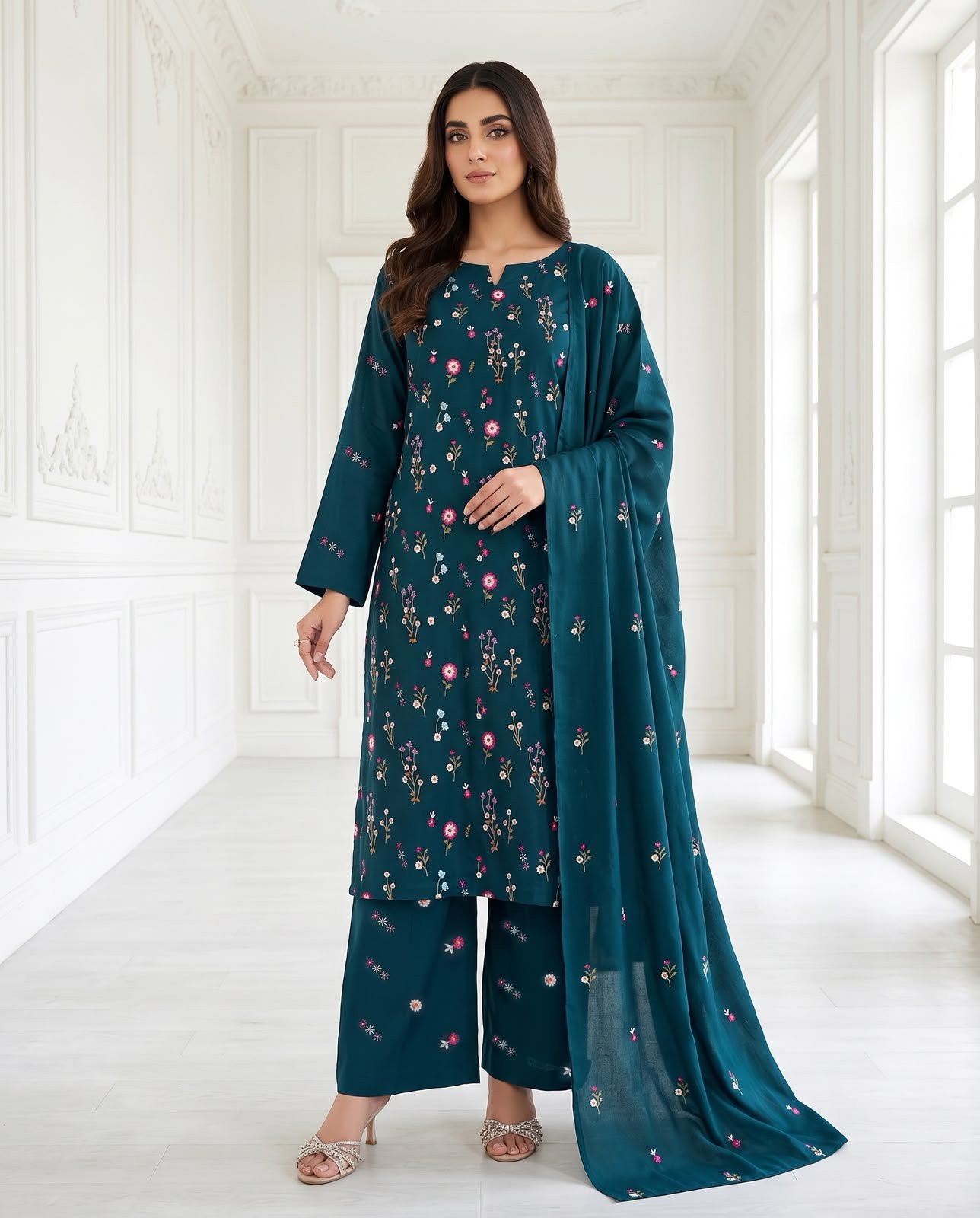 058f5fb4-dd15-4987-9cb7-f9b020eb5388 Premium Airjet Dhanak With EMBROIDERY Dhanak Shawl