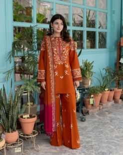 Premium Airjet Dhanak With Digital Wool Shawl BATIK : 1429