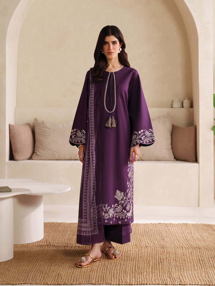1 Premium Airjet Dhanak With Digital Wool Shawl GARNET : 1302