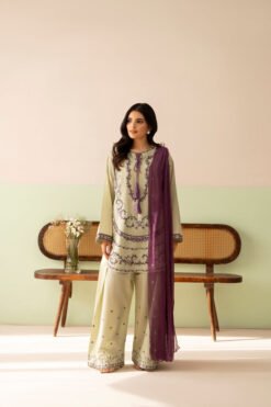 Premium Airjet Dhanak With Embroidery Dhanak Shawl LAZULI 1436