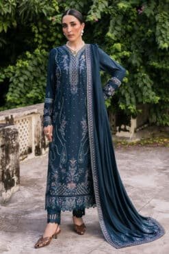 Premium Airjet Dhanak With EMBROIDERY Dhanak Shawl MARIA B : 1380