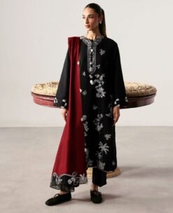 Premium Airjet Dhanak With EMBROIDERY Dhanak Shawl REPUBLIC : 1400