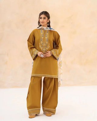 2 Premium Airjet Dhanak With Digital Wool Shawl Sapphire: 1218