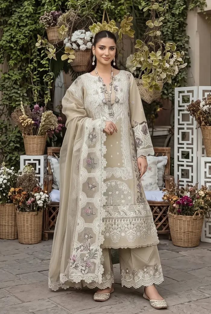 3 Premium Airjet Dhanak With Digital Wool Shawl ELAF 1422