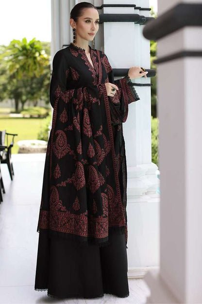 4 Premium Airjet Dhanak With EMBROIDERY Dhanak Shawl BAREEZE: 1204