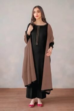Premium Airjet Dhanak With Embroidery Dhanak Embroidery Shawl ASLING 1434