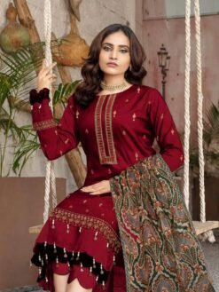 BAREEZE WITH FULL HEAVY APLIC SHAWL BZ-1920