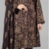 FRONT FULL HEAVY EMBROIDERY SLEEVES FULL HEAVY EMBROIDERY Premium Airjet Dhanak With EMBROIDERY Dhanak Shawl BAREEZE 3138