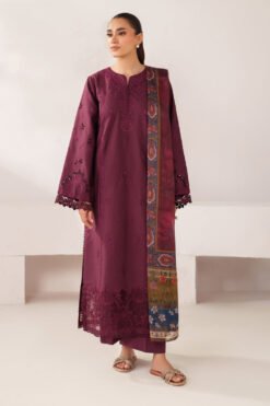 Premium Airjet Dhanak With Digital Wool Shawl IZEL : 2210