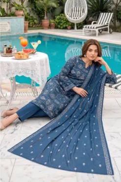 Bareeze 3Pcs Embroidered Winter Dhanak Collection 2026 BR-1294
