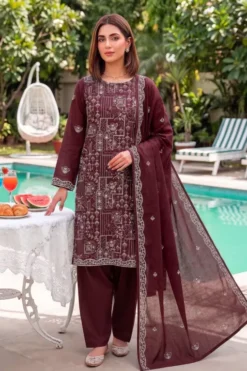 Bareeze 3Pcs Embroidered Winter Dhanak Collection 2026 BR-1293