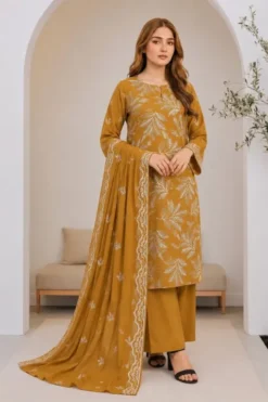 Bareeze 3Pcs Embroidered Winter Dhanak Collection 2026 BR-1298