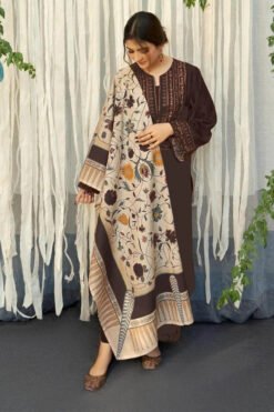 Premium Airjet Dhanak With Digital Wool Shawl AS-1379