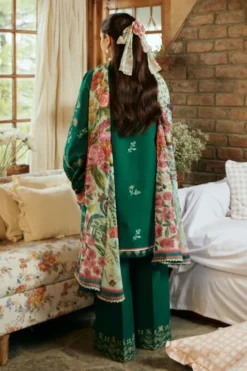 Zara Shahjahan 3pcs Unstitched Embroidered Dhanak Suit