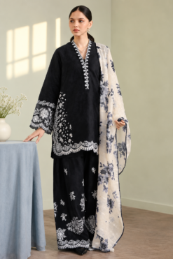 Premium Airjet Dhanak With Digital Wool Shawl ZARA SHAJAHAN Premium Airjet Dhanak With Digital Wool Shawl