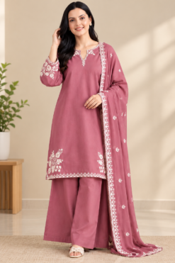 MARIA B Premium Airjet Dhanak With Dhanak Shawl MB-1454