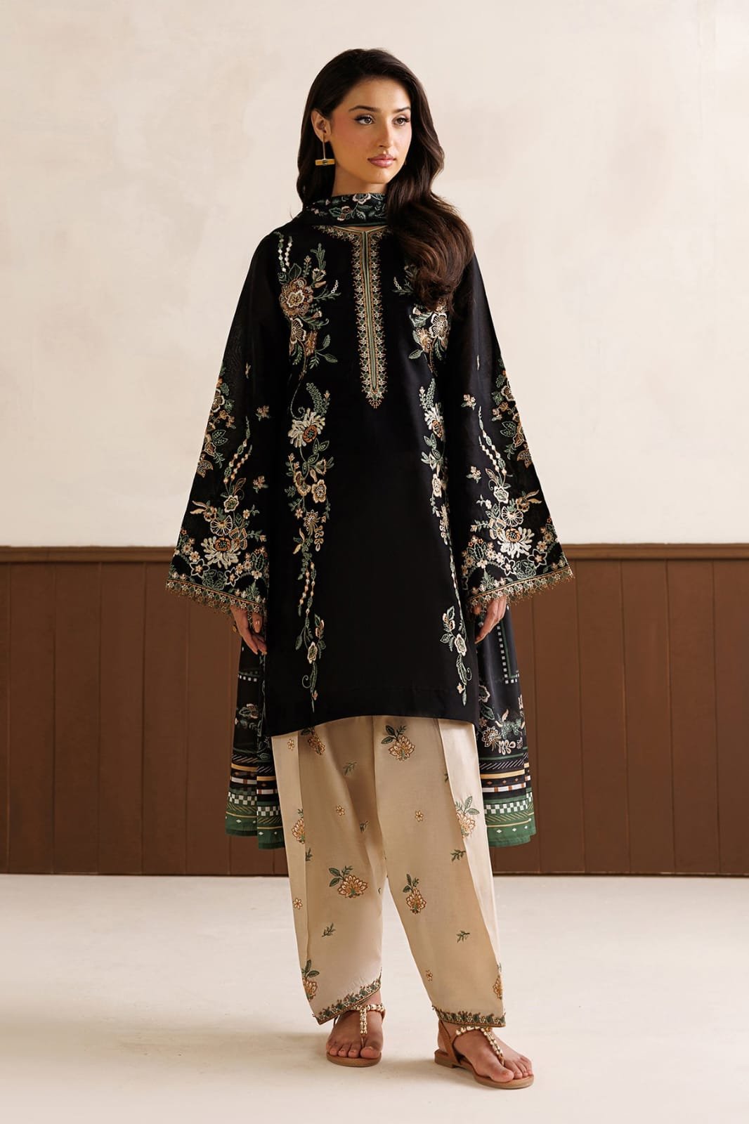 3 Premium Airjet Dhanak With Digital Wool Shawl Baroque 1443