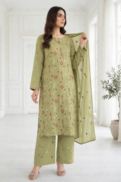 Aneela’s Premium Airjet Dhanak With EMBROIDERY Dhanak Shawl AN-2125