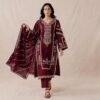 Mahnur Premium Airjet Dhanak With Embroidery Dhanak Shawl MR-1450